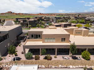 Bird's eye view featuring back of property