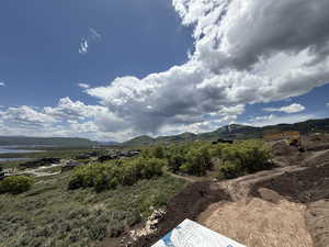 View of mountain background