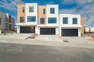 Modern home with extra deep garage