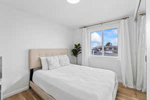 Bedroom featuring hardwood / wood-style floors