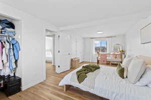 Bedroom featuring light hardwood / wood-style floors