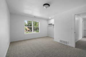 View of carpeted empty room