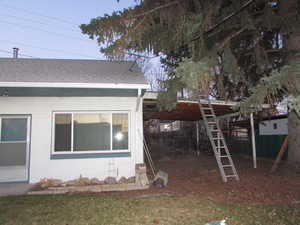 Apartment - View of property exterior with covered area