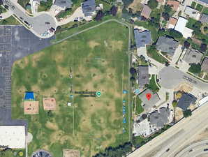 Backyard access to a massive soccer field (Grant Elementary).