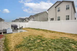 View of yard featuring a patio