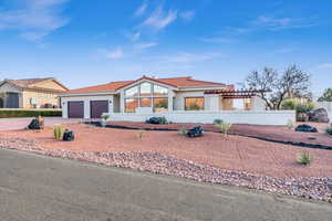 View of front of house featuring a garage