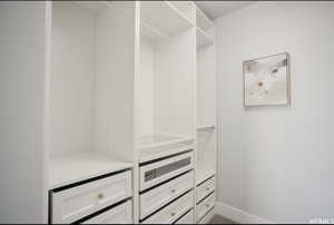 View of spacious closet