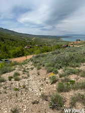 Exterior space featuring a mountain view