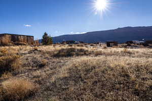 View of mountain feature with a rural view