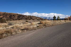 View of street featuring a mountain view