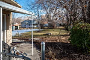 View of yard featuring a patio area