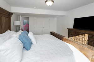 Bedroom featuring a closet