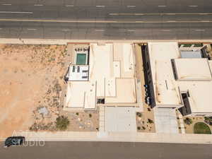 Birds eye view of property