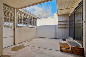 View of patio