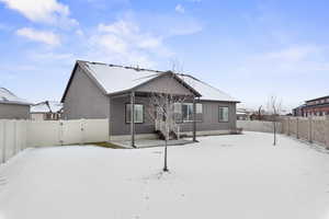 View of snow covered property