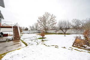 View of snowy yard