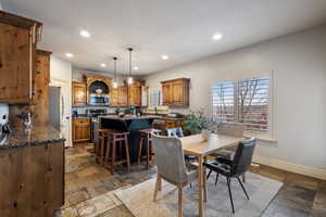 View of dining room