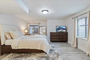 Bedroom featuring light hardwood / wood-style flooring