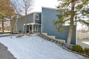 View of snow covered exterior