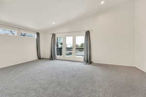 Master Bedroom with vaulted ceilings