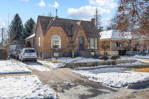 View of tudor-style house