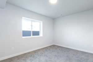 Empty room with carpet