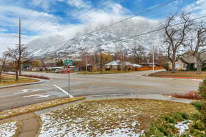 View of street featuring a mountain view