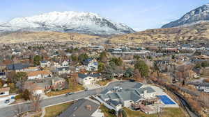 Aerial view featuring view of Mt. Timp