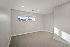 Bedroom featuring carpet flooring