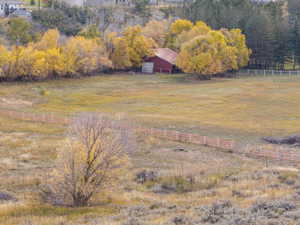 Bird's eye view featuring a rural view