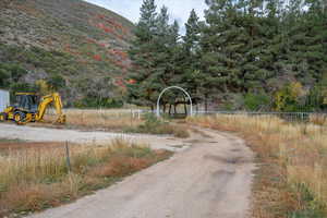 View of road featuring a mountain view