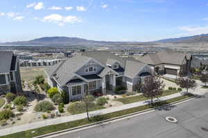 Aerial view facing south