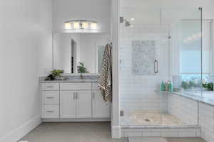 Primary Bath; Double sinks, soaker tub and shower