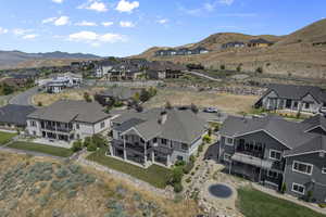 Aerial view facing north