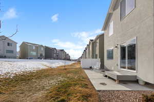 View of yard featuring a patio