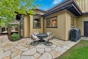 View of patio / terrace with a grill