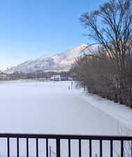 Incredible views of 4th Street Park and Ben Lomond Peak from your living room and balcony!