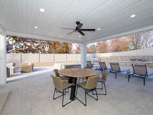 Paver deck patio