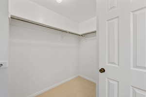 View of owner's room walk in closet