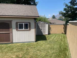 View of smaller shed