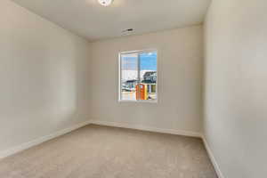 Bedroom 3 with carpet flooring