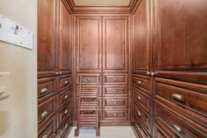 View of spacious closet