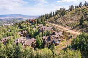 Bird's eye view featuring a mountain view