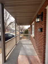 View of patio / terrace featuring a porch