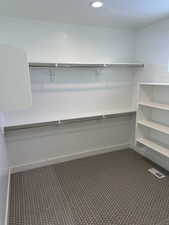 View of spacious closet