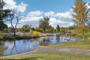 Water view with a gazebo