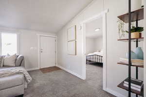 Interior space featuring crown molding