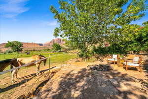 Exterior space featuring a mountain view and a rural view