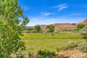 Mountain view with a rural view