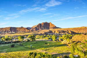 Mountain view with a rural view